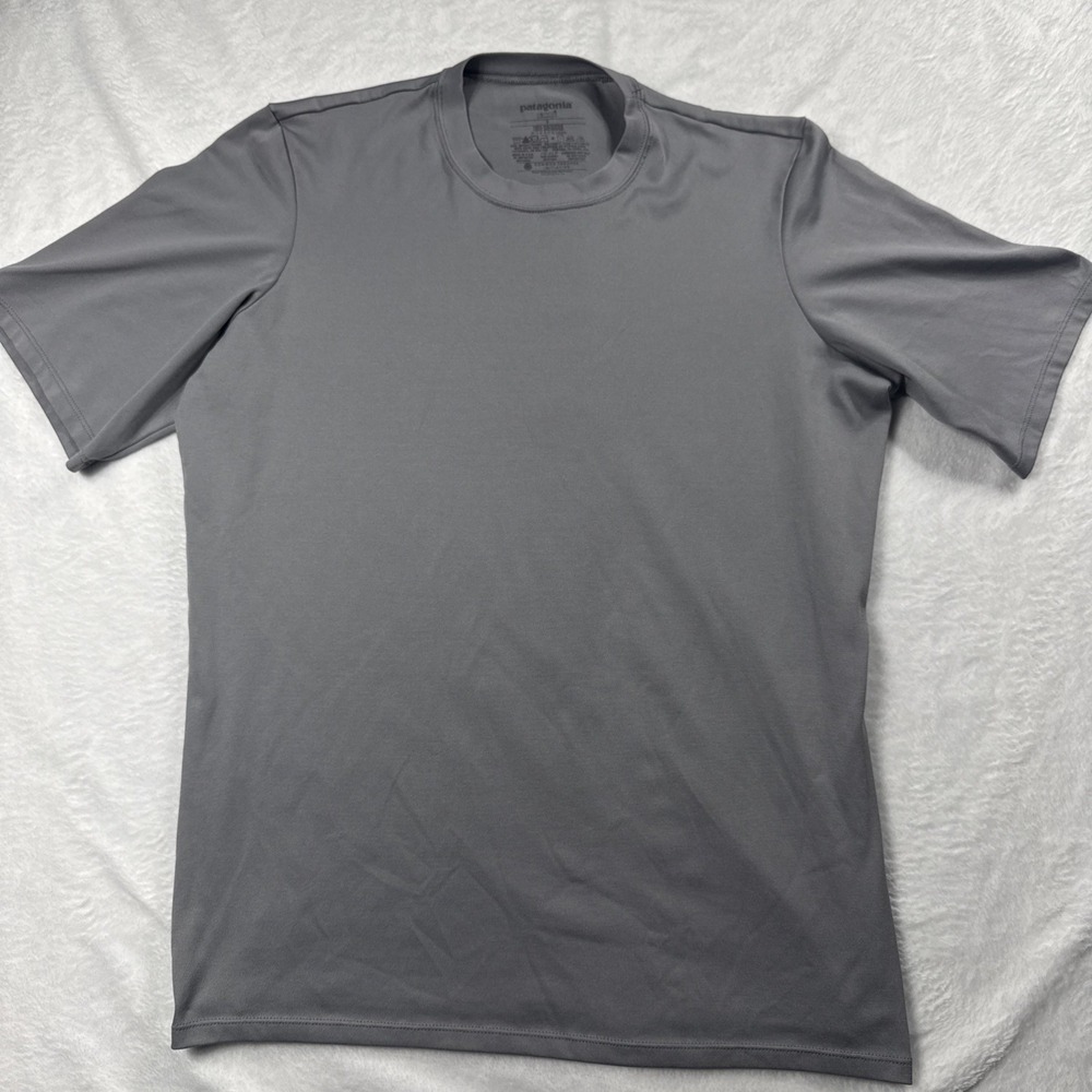 Patagonia Capilene 1 Silkweight Men's S Base Layer T-Shirt Hiking Climbing Gray - Picture 1 of 10